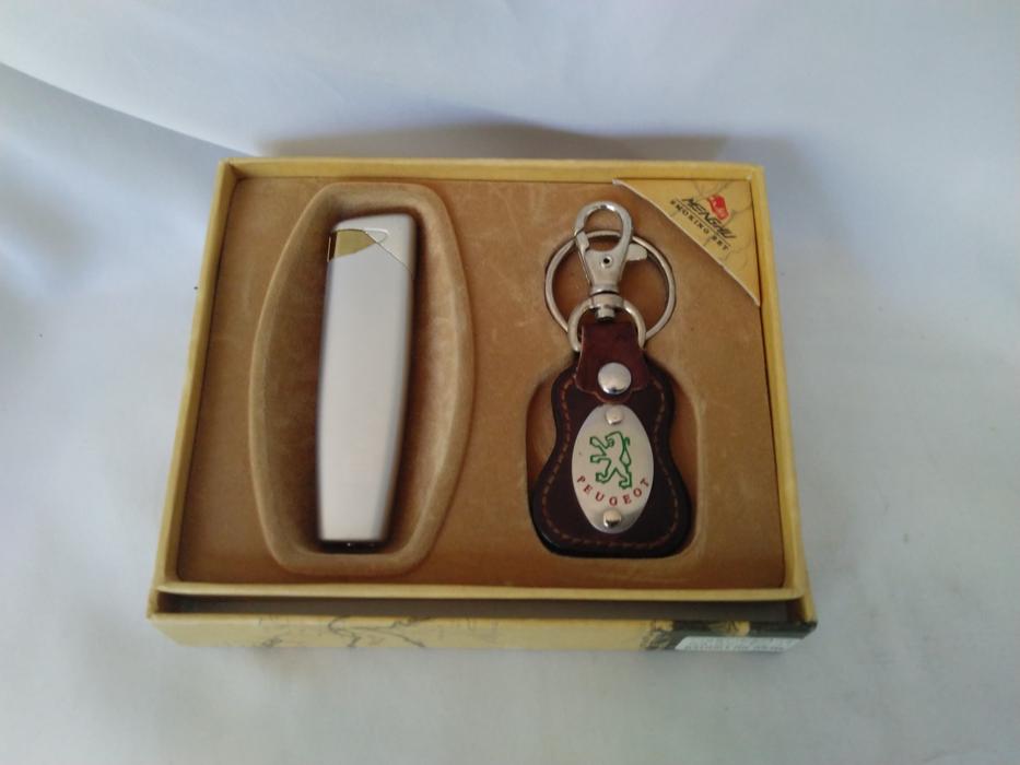 Набор подарочный новый зажигалка газовая брелок в фото 5