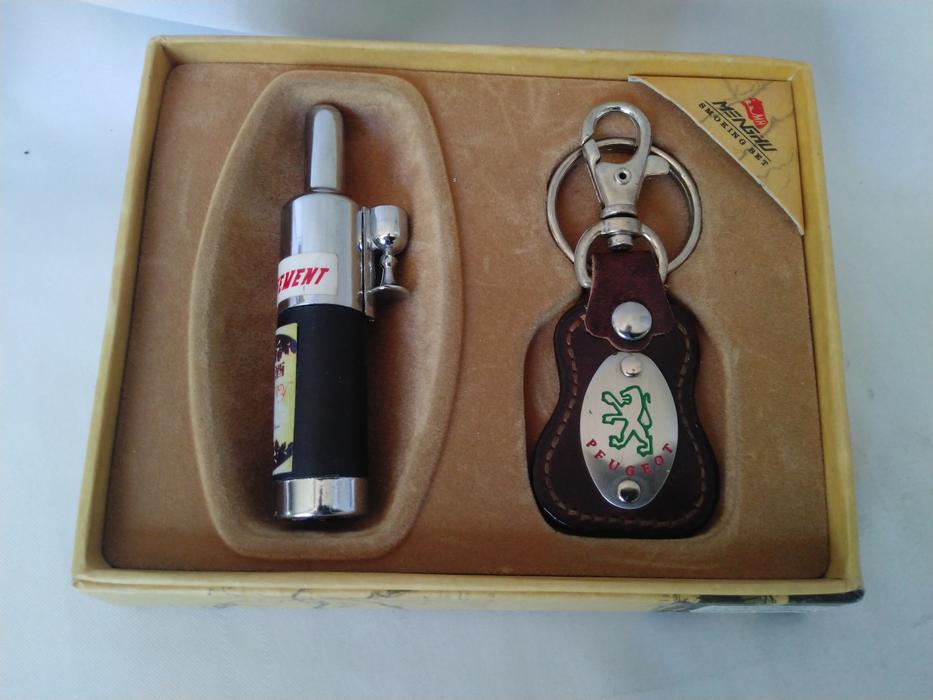 Набор подарочный новый зажигалка газовая брелок в фото 7