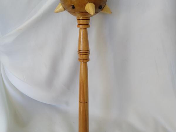 Булава дерев'яна 45 см, ручна робота фото