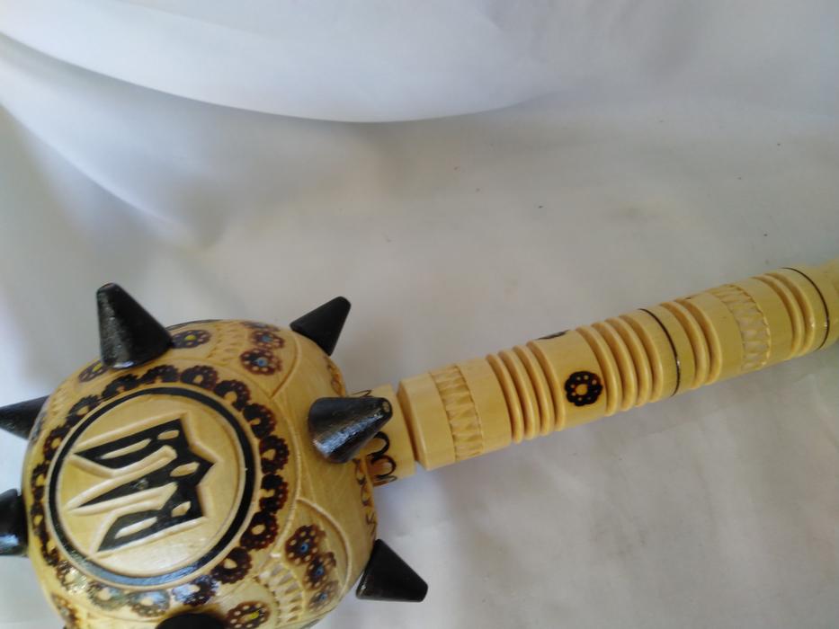 Булава дерев'яна велика, Булава з тризубом' фото 4