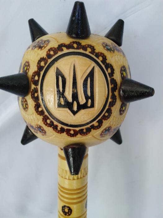 Булава дерев'яна велика, Булава з тризубом' фото 5