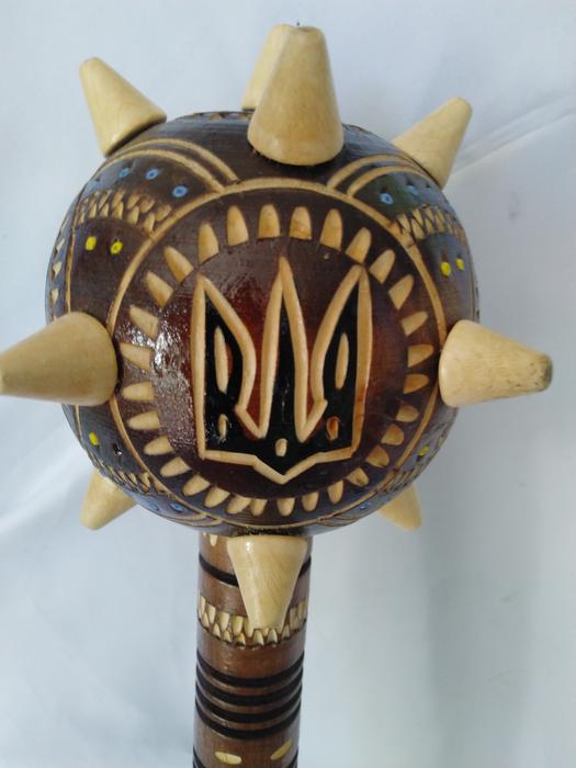 Булава дерев'яна велика, Булава з тризубом' фото 9