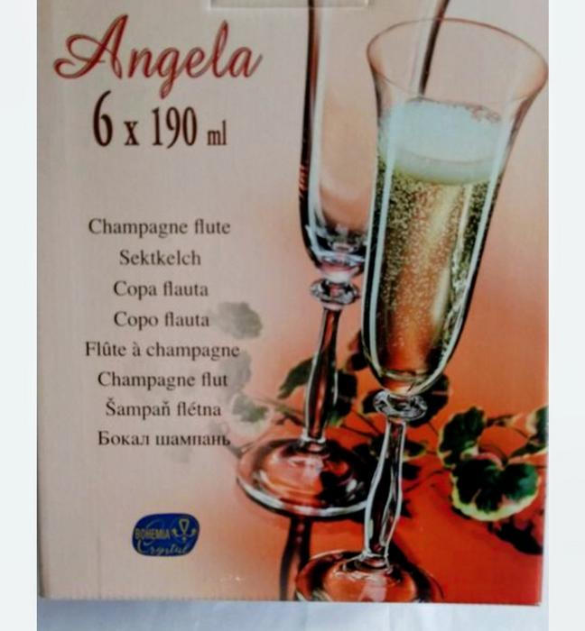 Набір келихів для шампанського Bohemia Angela 190 фото 1