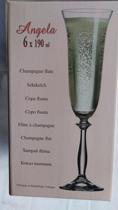 Набір келихів для шампанського Bohemia Angela 190 фото 8