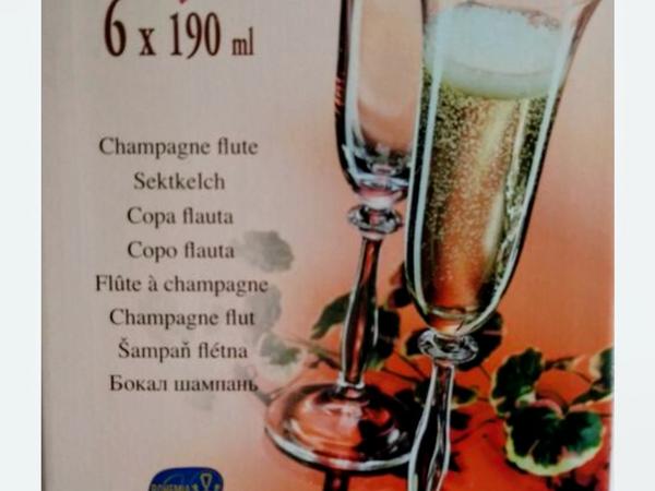 Набір келихів для шампанського Bohemia Angela 190 фото