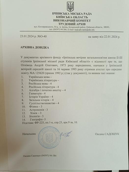 Втрата атестата про середню освіту фото 1