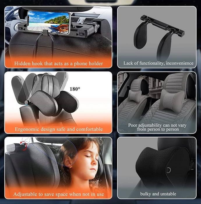 Подушка для підголівника автомобіля фото 3