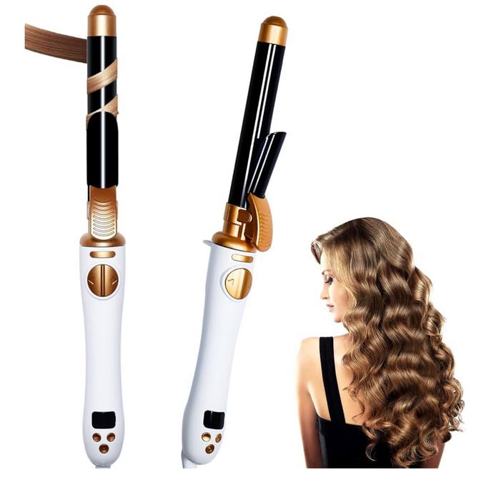 Автоматична плойка для волосся, керамічна обертова фото 1