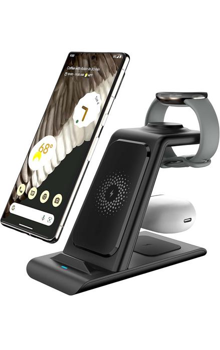 Бездротова зарядна станція 3в1 фото 1