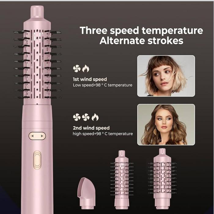 Фен з круглою щіткою, автоматична плойка 3в1 фото 3