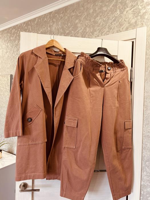 Джинсовий брючний костюм photo 1