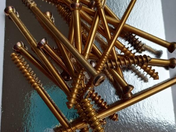 Шурупы под шестигранник (HEX) золотистые 85  грн фото