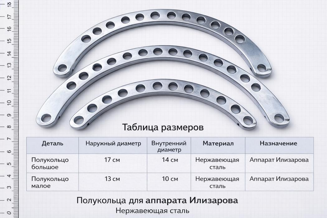 Продаются металлические полукольца из нержавеющей6 фото 1