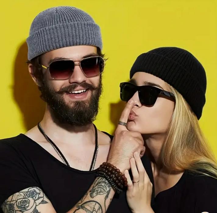 Новая черная шапка-бини, унисекс фото 3