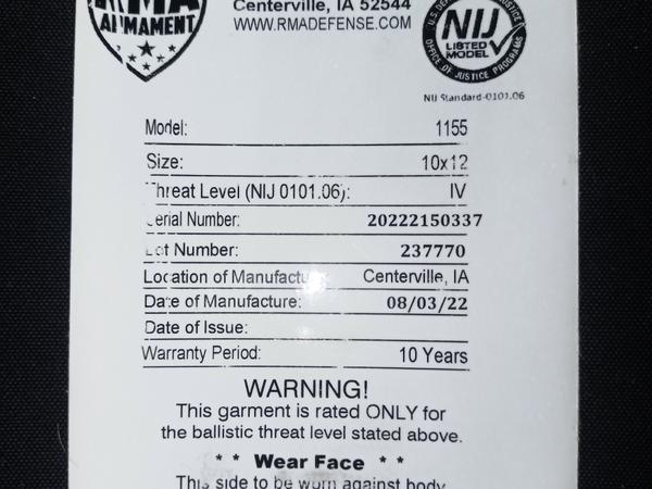 Керамічні бронеплити 6 классу photo