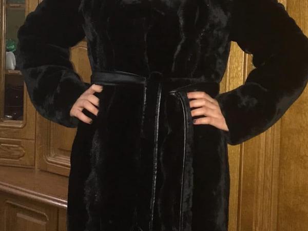 Продам шубу мутон, нова,розмір 46-48 фото
