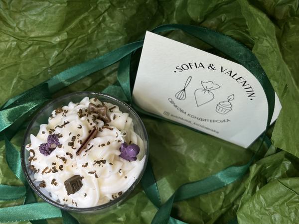 Соєва свічка десерт фото