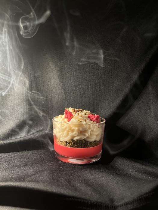 Соєва свічка десерт у подарунковому пакуванні фото 1