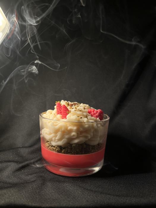 Соєва свічка десерт у подарунковому пакуванні фото 2