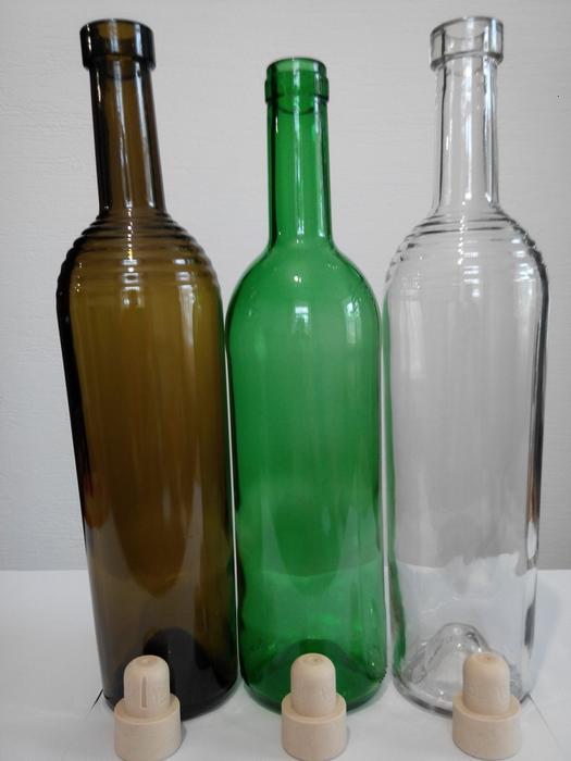 Винна склянна пляшка photo 4