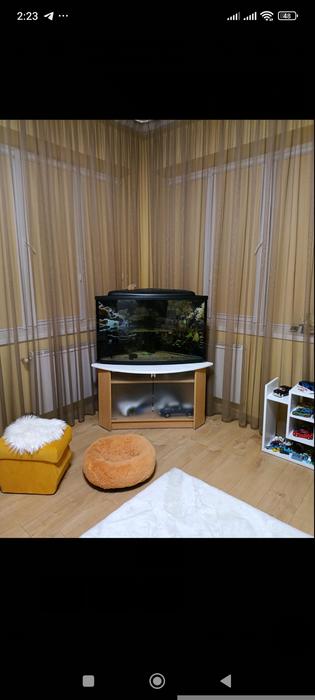 Акваріум кутовий з тумбою фото 1