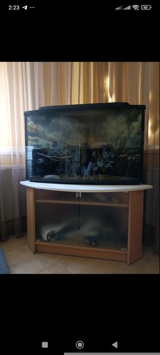 Акваріум кутовий з тумбою фото 2