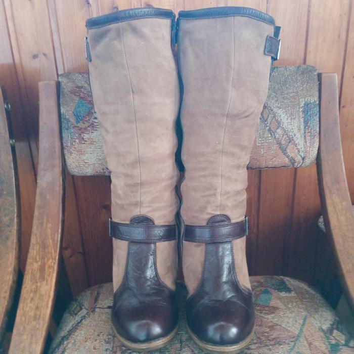 Шкіряні жіночі зимові чобітки 39 розміру photo 4