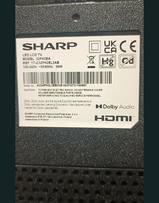 Смарт ТВ SHARP 32" з кріпленням на стіну фото 4