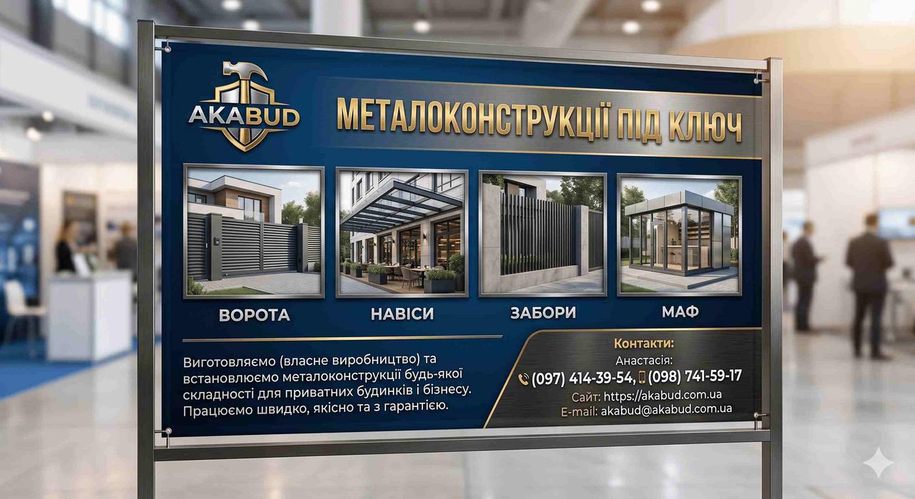 Металоконструкції Кривий Ріг — Ворота, Навіси, МАФ фото 1