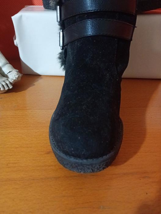 Чоботи жіночі Graceland зимові чорні з хутром розм фото 6