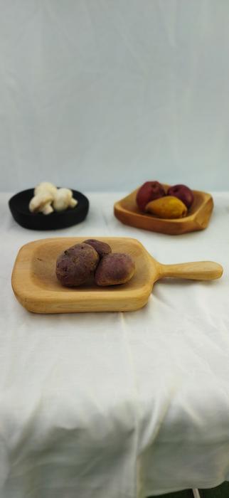 Дерев'яна таріль з ручкою. photo 7