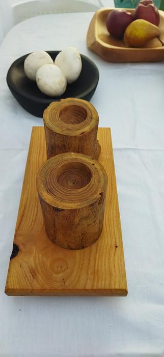 Свічник дерев'яний photo 2
