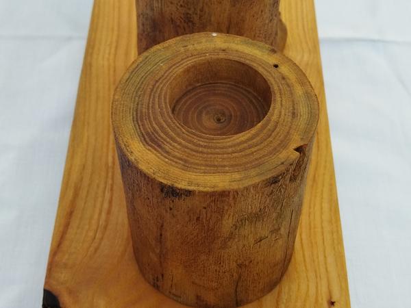 Свічник дерев'яний photo