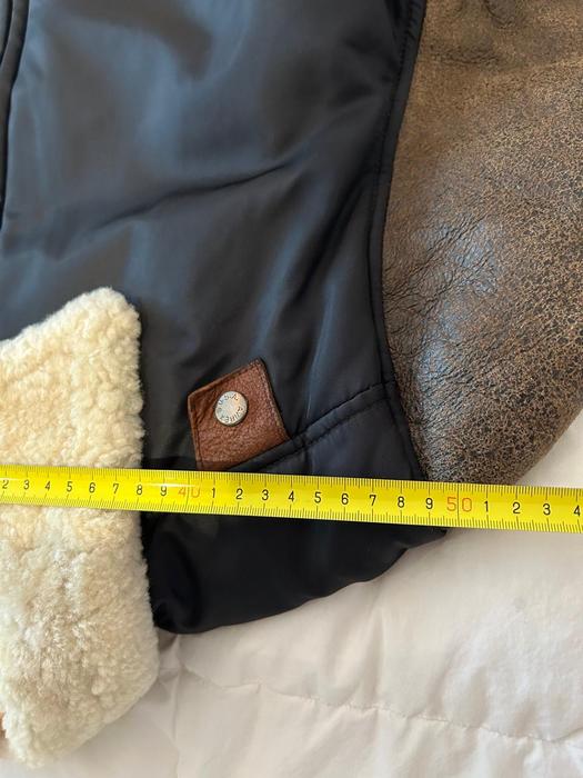 Шкіряна куртка Avirex USA 🇺🇸 з хутром із овчини фото 8