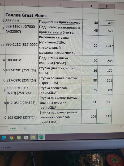 Запасні частини  сівалки Great  Plains photo 5