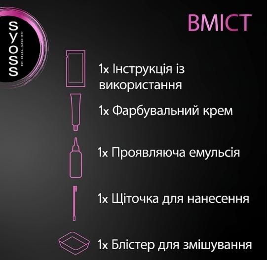 Краска "Syoss" для бровей стойкая, тёмно-каштанова фото 6