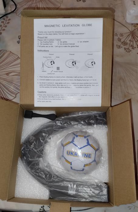 Футбольный мяч с магнитн.гравитац.свет.подсветкой фото 3