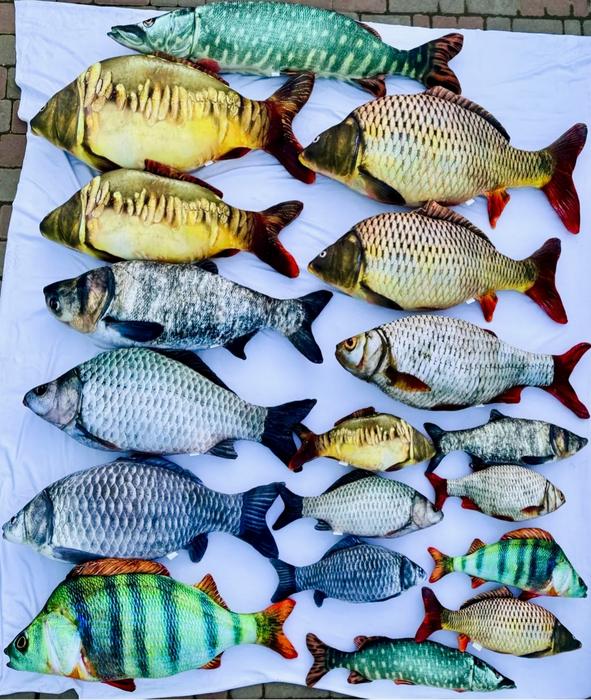 Подушка игрушка антистресс рыба Карп photo 7