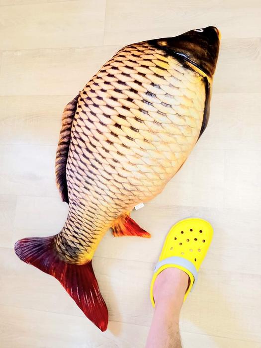 Подушка игрушка антистресс рыба Карп photo 10