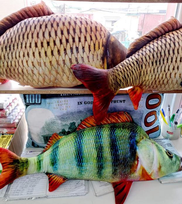 Подушка игрушка антистресс рыба Карп photo 12