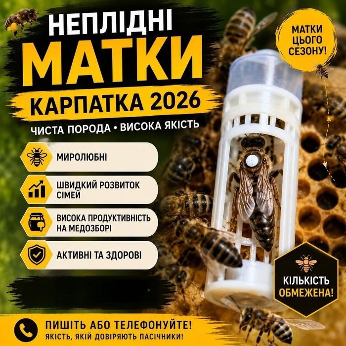 Продам неплодні бджоломатки Карпатка photo 2