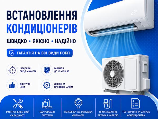 Монтаж або демонтаж,ремонт,обслуговування,заправка photo