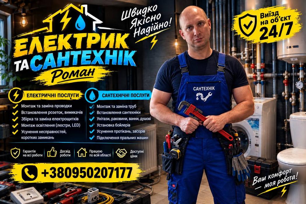 Сантехніка Електрика фото 1