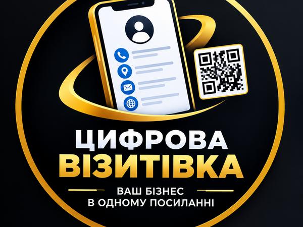 ФАХІВЕЦЬ ЗІ СТВОРЕННЯ ЕЛЕКТРОННИХ ВІЗИТІВОК! фото